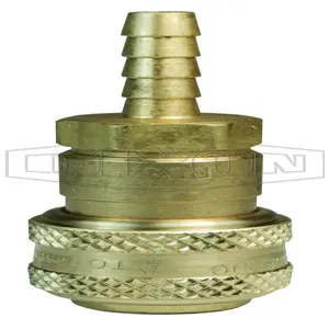 DIXON 4DS6-B Threaded Coupler, 3/4 Inch Barb Size, Brass | BX6RBJ