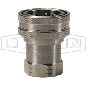 DIXON 8KBF8-SS 1 Inch ISO-A Coupler, 316 Stainless Steel, 1 Inch BSPP | BX6UGZ