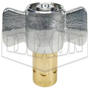 DIXON 6WF4-B Wing Style Coupler, 1/2 Inch NPTF Brass | BX6TTT