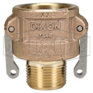 DIXON 75-B-BR Cam And Groove Type B Coupler x Male NPT, Buna-N Seal, 3/4 Inch Size | AL2ZTV
