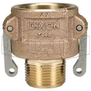 DIXON 75-B-BR Cam And Groove Type B Coupler x Male NPT, Buna-N Seal, 3/4 Inch Size | AL2ZTV