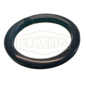 DIXON 125-G-TEV Cam and Groove PTFE Encapsulated Gasket, FKM, 1-1/4 Inch Size, Translucent Black | AN4TNH