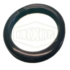 DIXON 150-G-TEV Cam and Groove PTFE Encapsulated Gasket, FKM, 1-1/2 Inch Size, Translucent Black | AL4KLW