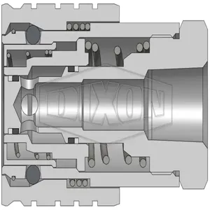 DIXON 8STBF10 Hydraulic Coupler Body, 1-1/4 Inch BSPP, Steel | BX6UHE