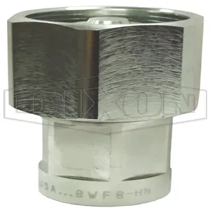 DIXON 8WF8-HN Hex Nut Coupler, Wing Style, 1 Inch Size, 1 Inch Thread, Steel | BX6UFN