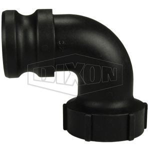 DIXON 90PPA200 Cam And Groove Type A 90 Deg. Elbow Adapter x Female NPT, Polyprop., 2 Inch Size | AM2CQH