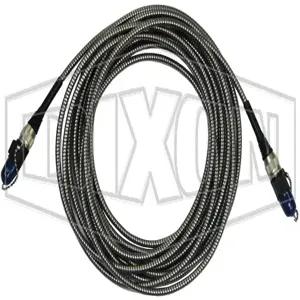 DIXON A200CA3P20 Ads Armored Cable, 20 Ft. Length, Stainless Steel | BX6UMZ