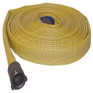 DIXON D815Y50RAF Double Jacket Fire Hose, Impregnated, Yellow, 50 Ft. Length | AM8QEQ