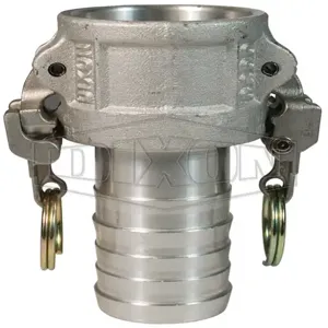 DIXON AC400EZ Ez Cam And Groove Type C Coupler x Hose Shank, Buna-N Seal, 4 Inch Size | AL9LLG