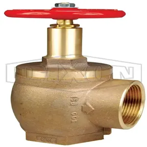 DIXON AVF5-250 Brass Angle Hose Valve, 2-1/2 FNPT Inlet, 2-1/2 FNPT Outlet | BX6UZT