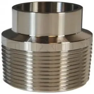 DIXON B19WB-R150 Adapter, 1-1/2 Inch Dia., 316L Stainless Steel | BX6VHQ