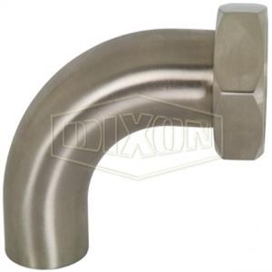 DIXON B2FP-G400 Elbow, 90 Degree, 4 Inch Dia., 304 Stainless Steel | BX6VKX