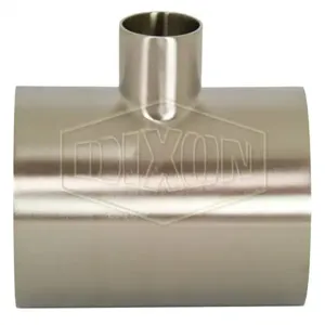 DIXON B7RWWW-R300150P Reducing Tee, Weld, Polished, 3 x 1.5 Inch Size | BX6YHA