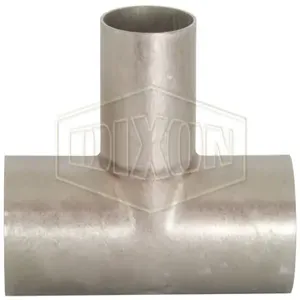 DIXON B7W-R200U Long Tee, Weld, Unpolished, 2 Inch Size | BX6YJD