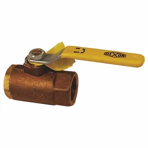 DIXON BBV150 Domestic Ball Valve, 1-1/2 Inch Size, FNPT x FNPT, Standard Port, Bronze | AK2HRK