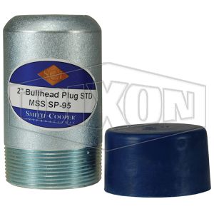 DIXON BP40-250 Bull Plug, blaue Kappenkomponente, 5 Längen, 2-1/2 Zoll Außengewindegröße | BX6ZDP