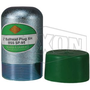 DIXON BP80-250 Bull Plug, Green Cap Component, 5 Length, 2-1/2 Inch Male Thread Size | BX8AAF