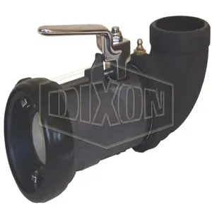 DIXON BS61-200 Bayonet Style Dry Disconnect 90 Deg. Swivel Coupler x Female NPT, 2 Inch Size | BX6ZQQ