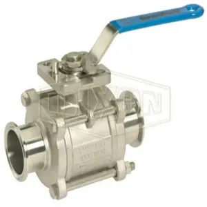 DIXON BV2CC-400CC-A Ball Valve, 4 Inch Size, CF8M Stainless Steel | BX6ZXL