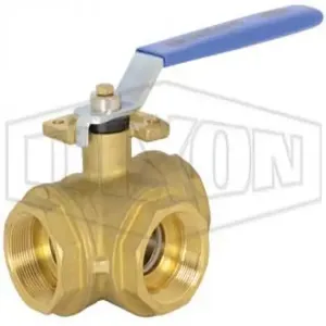 DIXON BV3BVLR-0251-A Ball Valve, 1/4 Inch Size, Brass | BX7AKY