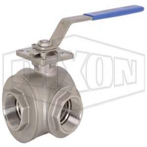 DIXON BV3IGTF-0251-A Ball Valve, 1/4 Inch Size, CF8M Stainless Steel | BX7AWH