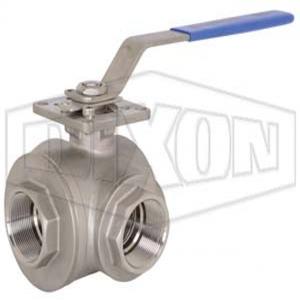 DIXON BV3IGTF-0501-A Ball Valve, 1/2 Inch Size, CF8M Stainless Steel | BX7AXC