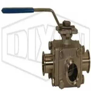 DIXON BV3SGLF050C-A Ball Valve, 1/2 Inch Size, Stainless Steel | BX7BAG