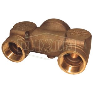 DIXON CDMHCB60230 Wall Hydrant Back Outlet, Concealed Two Way, 3 FNPT Inlet, 6 FNPT Outlet | BX7BMT