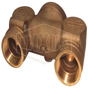 DIXON CDMHCB60225 Wall Hydrant Back Outlet, Concealed Two Way, 2-1/2 FNPT Inlet, 6 FNPT Outlet | BX7BNF