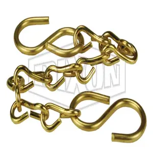 DIXON CH-B-24 Jack Chain, With S-Hook, 24 Inch Size, Brass | BX7BXH