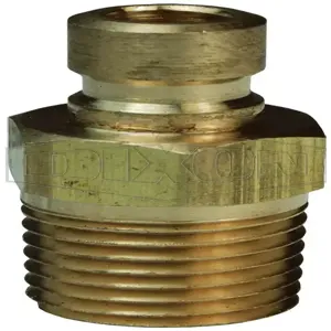 DIXON CM2M3-B Mold Nipple, 3/8 Inch MNPTF Size, Brass, 1/4 Inch Size | BX7CBD