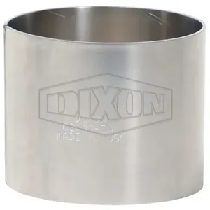 DIXON CS300-12CS Crimp Sleeve, Carbon Steel, 4 Inch I.D., 3-57/64 to 3-60/64 Inch O.D. | BX7CDG