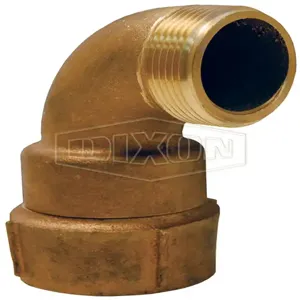 DIXON CSES150F Swivel Elbow, Size 1-1/2 Inch FNPT x 1-1/2 Inch MNST, Brass | AM7WHJ