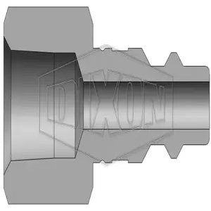 DIXON D2F3-S Threaded Plug, NPTF Thread, 3/8 Inch Thread, 303 Stainless Steel | BX7CPQ