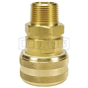 DIXON DC7108 Air Chief Industrial Automatic Male Threaded Coupler, 3/4 Inch Body, Brass | AL2ZUE