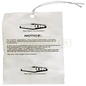 DIXON DWL100 Safety Tag, 5 Inch Length, 100 Pack | BX7EDY