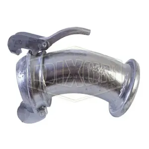 DIXON EL3156-45 Type B Male x Female 45 Deg. Elbow, Galvanized Steel, 6 Inch Size | BX7ECU