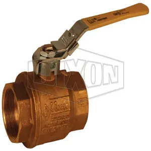 DIXON FBVL100 Ball Valve, Locking Handle, Imported, Brass | BX7ERQ