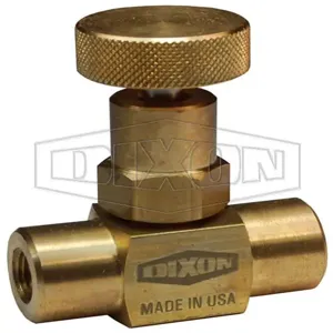 DIXON FFB101 Mini Needle Valve, Female To Female, 0.172 Inch Orifice | AM3CNR