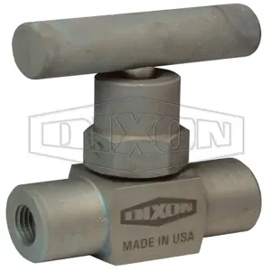 DIXON FFC101 Mini Needle Valve, Female To Female, Zinc-Nickel Plated Steel | BX7EYC