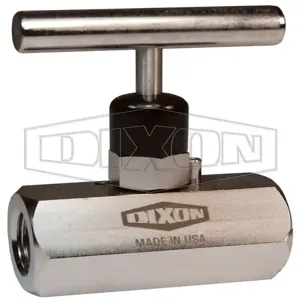 DIXON FFS404 Mini Needle Valve, Female To Female, 10000 PSI At 200 Deg. F, Fkm O-Ring Seal | AN7MHT