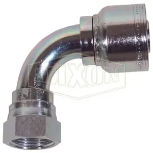 DIXON FJC90-10-10 Nominal Smooth Bore PTFE Hose, 90 Deg. Fjic Fitting, Dash 10 Hose | BX7FAN