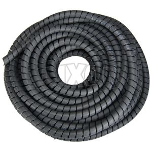 DIXON FRSGX25 Spiral Hose And Cable Protection Flame Retardant, Black, 66 Ft. Length | AM2ZLH