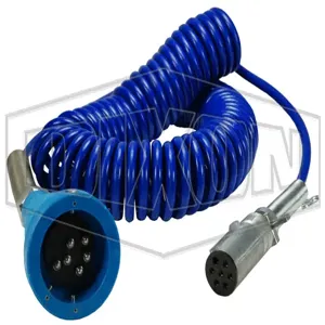 DIXON FT620P Api Compatible Rack Cord Optic Assembly, 6 Pin, 30 Ft. Blue Coiled Cable | BX7GJJ