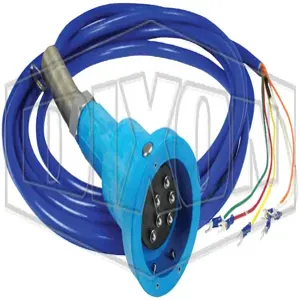 DIXON FT620S Api Compatible Rack Cord Optic Assembly, 6 Pin, 20 Ft. Blue Straight Cable | BX7GJP