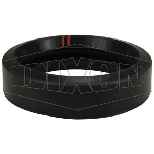 DIXON G400VB gerillte Fitting-Dichtung, schwarz, 2 rote Streifen, Code | BX7GRX