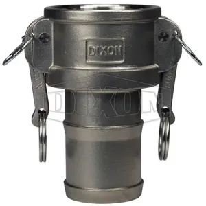 DIXON G100-C-SS Coupling Adapter, 1 Inch Size, Global Female Coupler x Hose Shank | AM4LEB