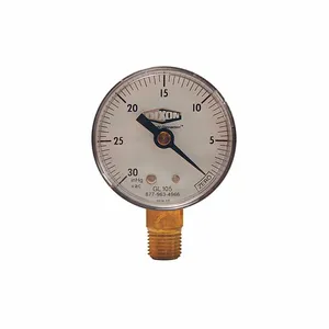 DIXON GL105 Vacuum Gauge, 2 Inch Face and 1/4 Inch Lower Mount | AK2LCJ