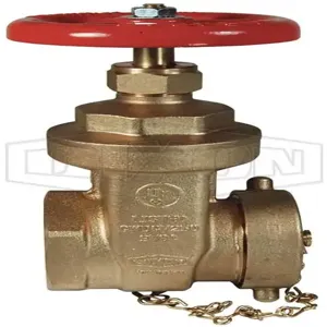 DIXON GWDGV250F Stem Wedge Disc Gate Valve, Non-Rising FNPT Inlet, Cast Dzr Brass | BX6KAX