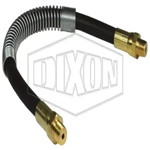 DIXON GWH1800S Grease Whip Hose Assembly W/Strain Relief Spring, 18 Inch Length | AZ6EWP